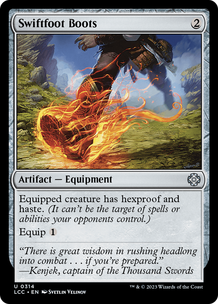 Swiftfoot Boots [The Lost Caverns of Ixalan Commander] MTG Single Magic: The Gathering | Red Claw Gaming
