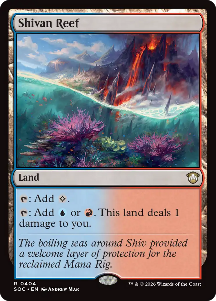 Shivan Reef [Secrets of Strixhaven Commander] MTG Single Magic: The Gathering | Red Claw Gaming