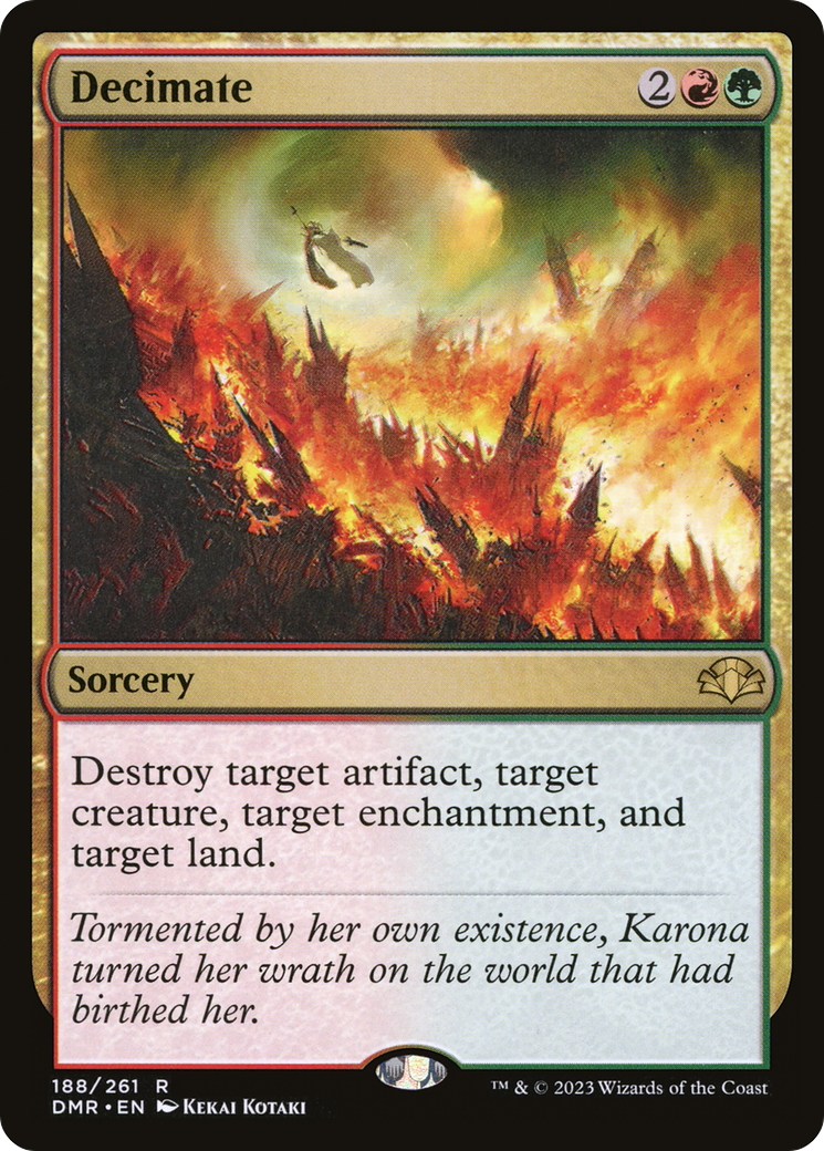 Decimate [Dominaria Remastered] MTG Single Magic: The Gathering | Red Claw Gaming