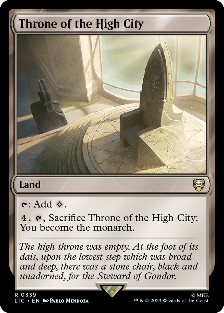 Throne of the High City [The Lord of the Rings: Tales of Middle-Earth Commander] MTG Single Magic: The Gathering | Red Claw Gaming