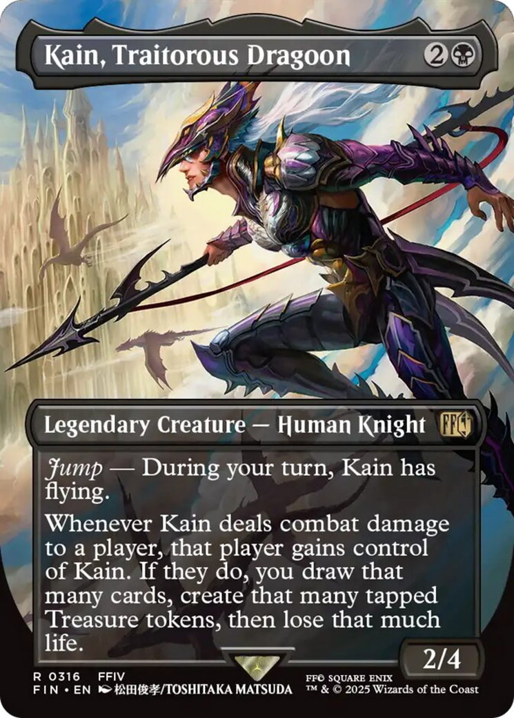Kain, Traitorous Dragoon (Borderless) [FINAL FANTASY] MTG Single Magic: The Gathering | Red Claw Gaming