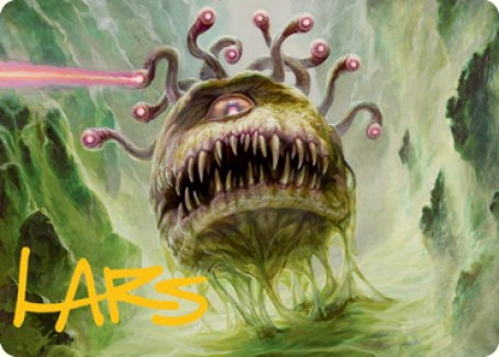 Beholder Art Card (Gold-Stamped Signature) [Dungeons & Dragons: Adventures in the Forgotten Realms Art Series] MTG Single Magic: The Gathering | Red Claw Gaming