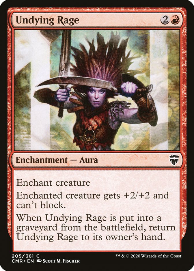 Undying Rage [Commander Legends] MTG Single Magic: The Gathering | Red Claw Gaming