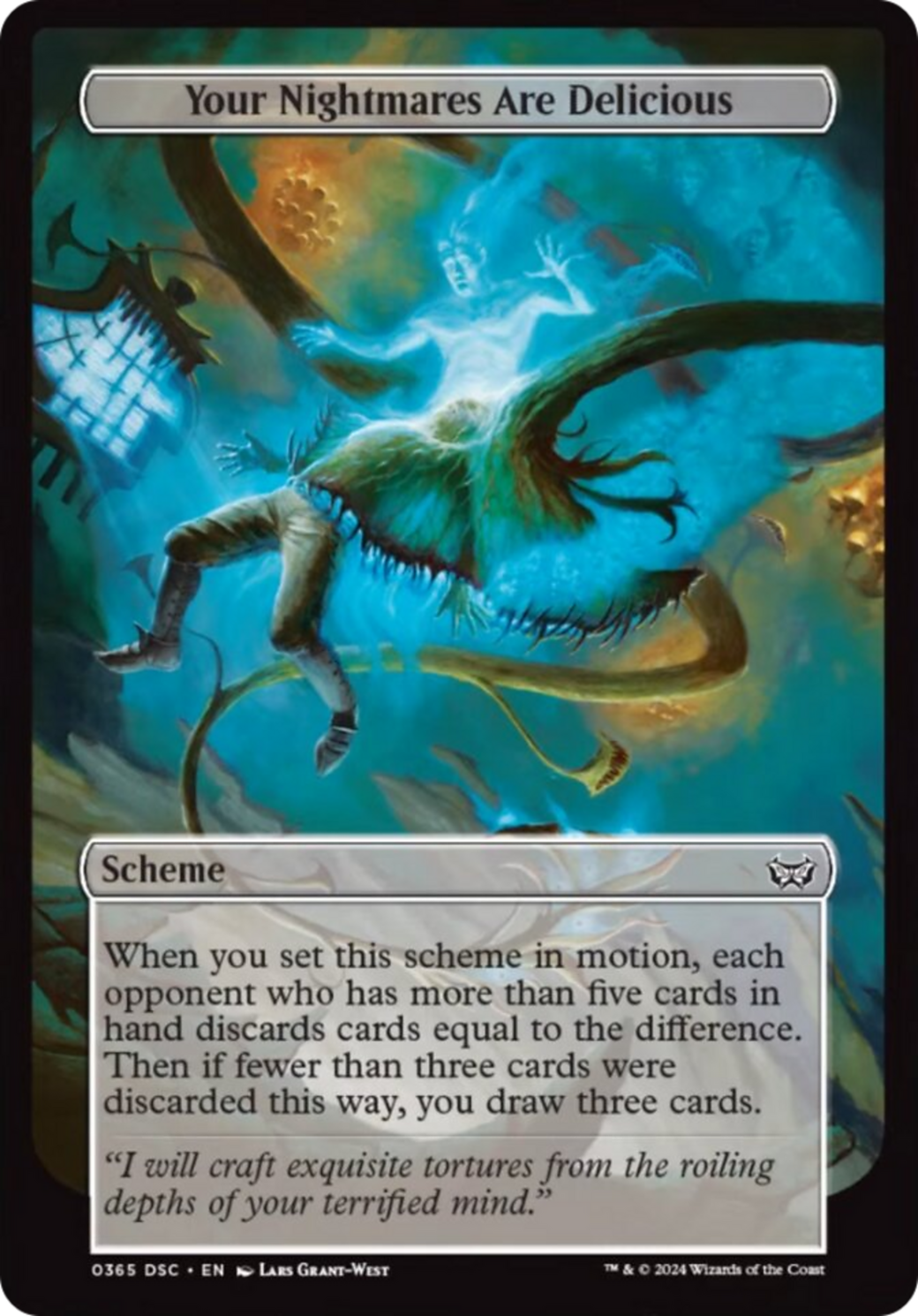 Your Nightmares are Delicious (Full Art) [Duskmourn: Archenemy] MTG Single Magic: The Gathering | Red Claw Gaming