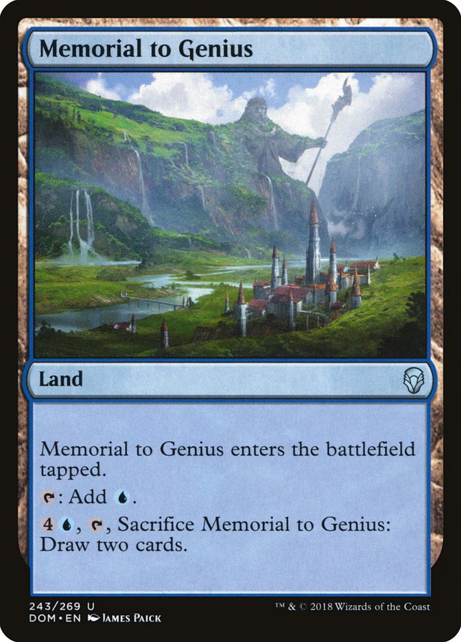 Memorial to Genius [Dominaria] MTG Single Magic: The Gathering | Red Claw Gaming