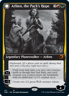 Arlinn, the Pack's Hope // Arlinn, the Moon's Fury [Innistrad: Double Feature] MTG Single Magic: The Gathering | Red Claw Gaming
