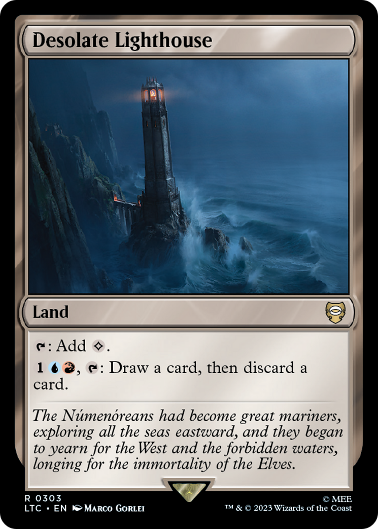 Desolate Lighthouse [The Lord of the Rings: Tales of Middle-Earth Commander] MTG Single Magic: The Gathering | Red Claw Gaming