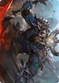 Frenzied Raider Art Card [Kaldheim Art Series] MTG Single Magic: The Gathering | Red Claw Gaming