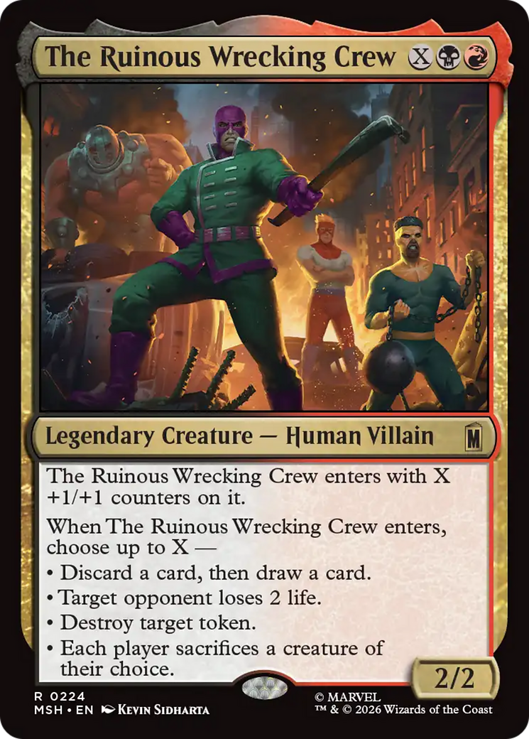 The Ruinous Wrecking Crew [Marvel Super Heroes] | Red Claw Gaming