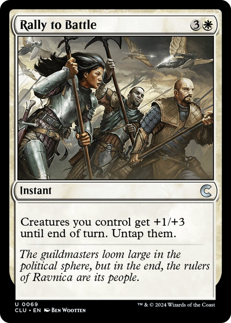 Rally to Battle [Ravnica: Clue Edition] MTG Single Magic: The Gathering | Red Claw Gaming
