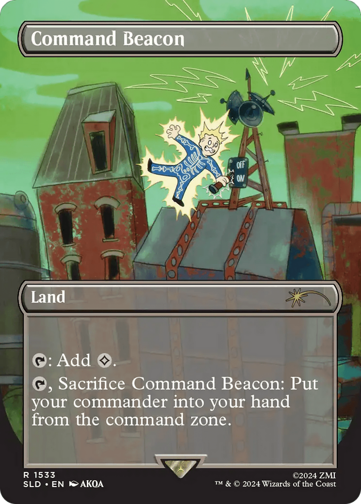 Command Beacon (Rainbow Foil) [Secret Lair Drop Series] MTG Single Magic: The Gathering | Red Claw Gaming