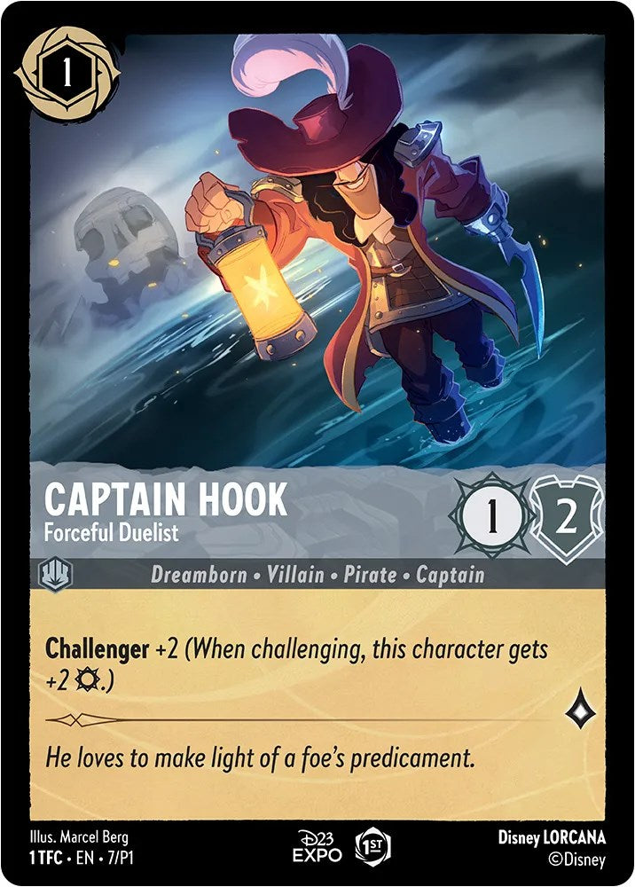 Captain Hook (7) [D23 Promos] Lorcana Single Disney    | Red Claw Gaming