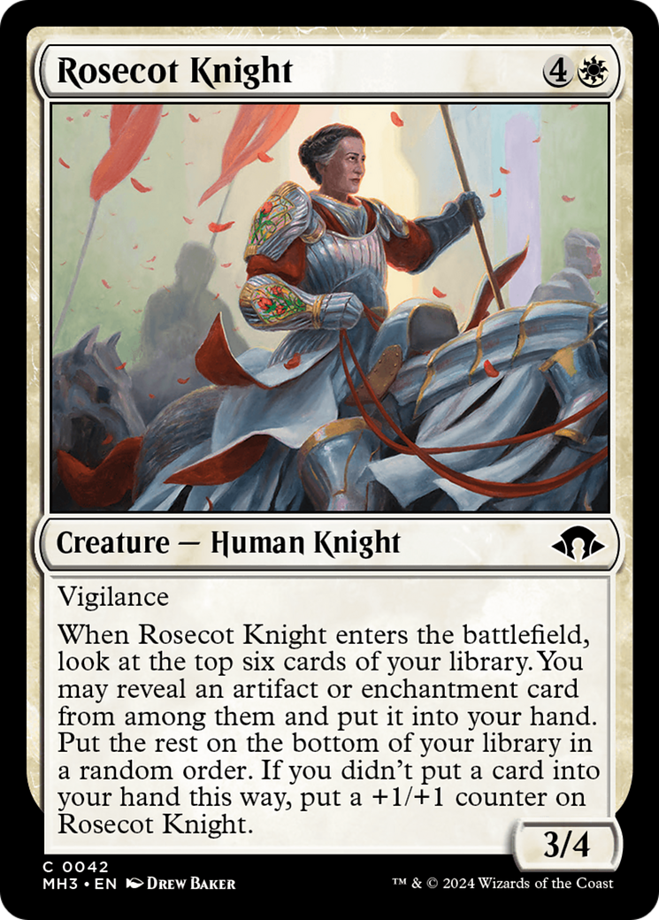 Rosecot Knight [Modern Horizons 3] MTG Single Magic: The Gathering    | Red Claw Gaming
