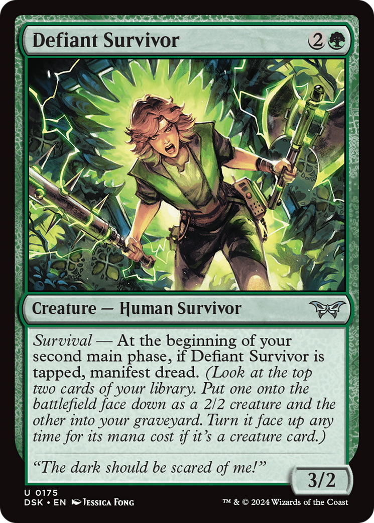 Defiant Survivor [Duskmourn: House of Horror] MTG Single Magic: The Gathering | Red Claw Gaming