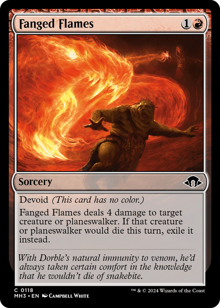 Fanged Flames [Modern Horizons 3] MTG Single Magic: The Gathering    | Red Claw Gaming