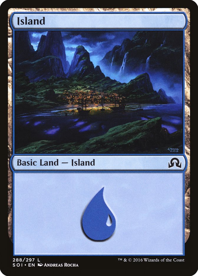 Island (288) [Shadows over Innistrad] MTG Single Magic: The Gathering | Red Claw Gaming