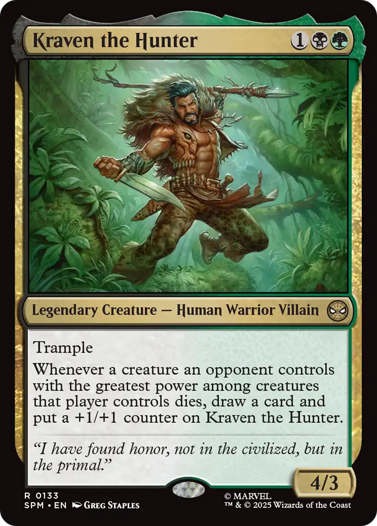Kraven the Hunter [Marvel's Spider-Man] MTG Single Magic: The Gathering | Red Claw Gaming