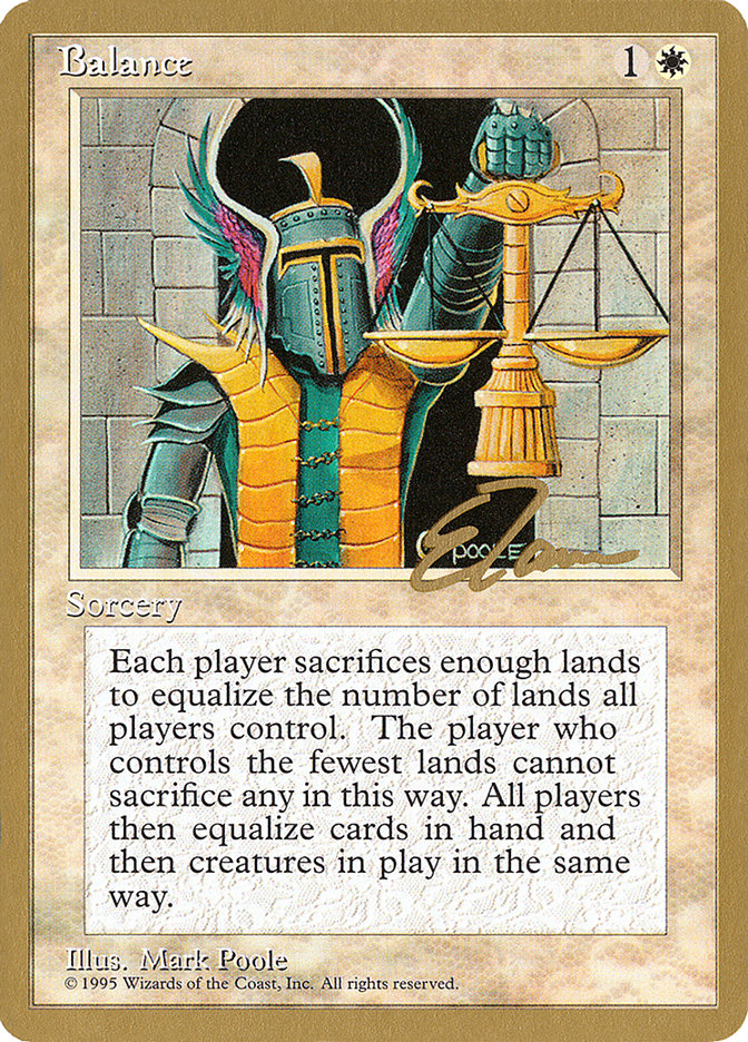Balance (Eric Tam) [Pro Tour Collector Set] MTG Single Magic: The Gathering | Red Claw Gaming