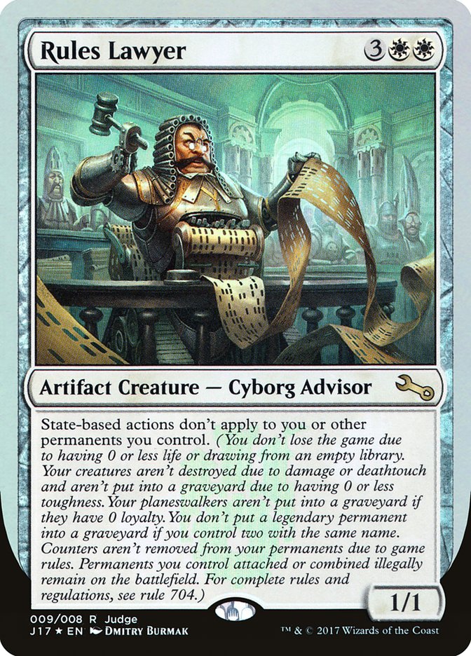 Rules Lawyer [Judge Gift Cards 2017] MTG Single Magic: The Gathering | Red Claw Gaming