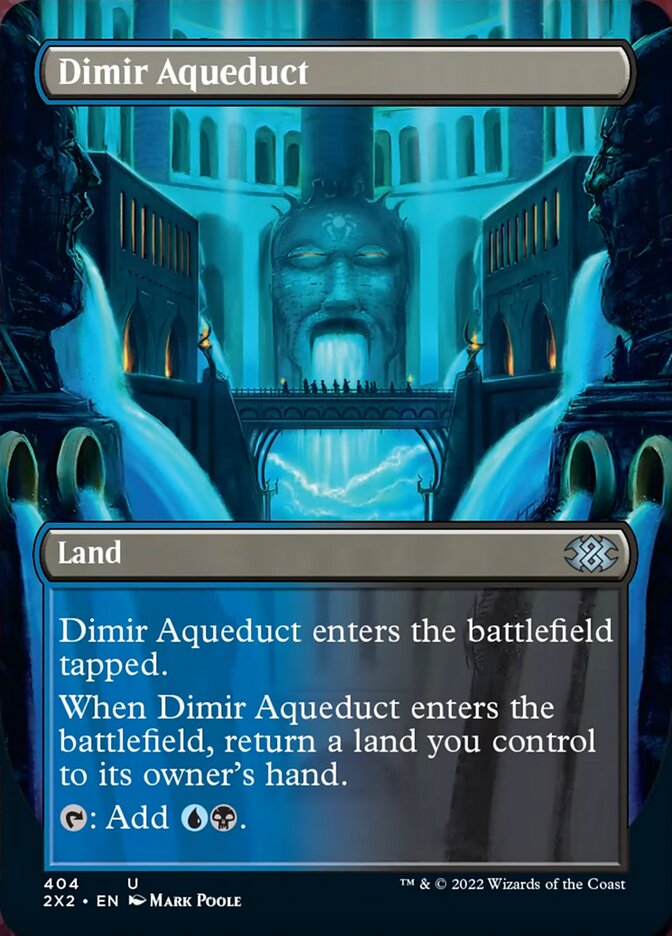 Dimir Aqueduct (Borderless Alternate Art) [Double Masters 2022] MTG Single Magic: The Gathering    | Red Claw Gaming