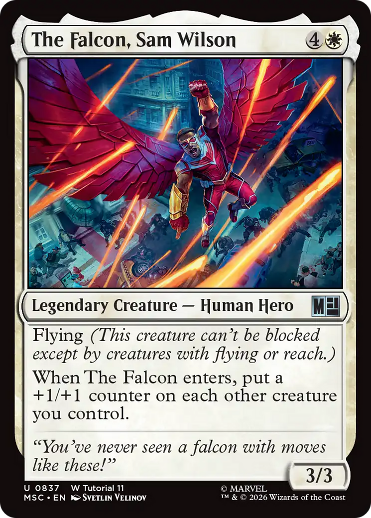 The Falcon, Sam Wilson [Marvel Super Heroes Commander] MTG Single Magic: The Gathering | Red Claw Gaming