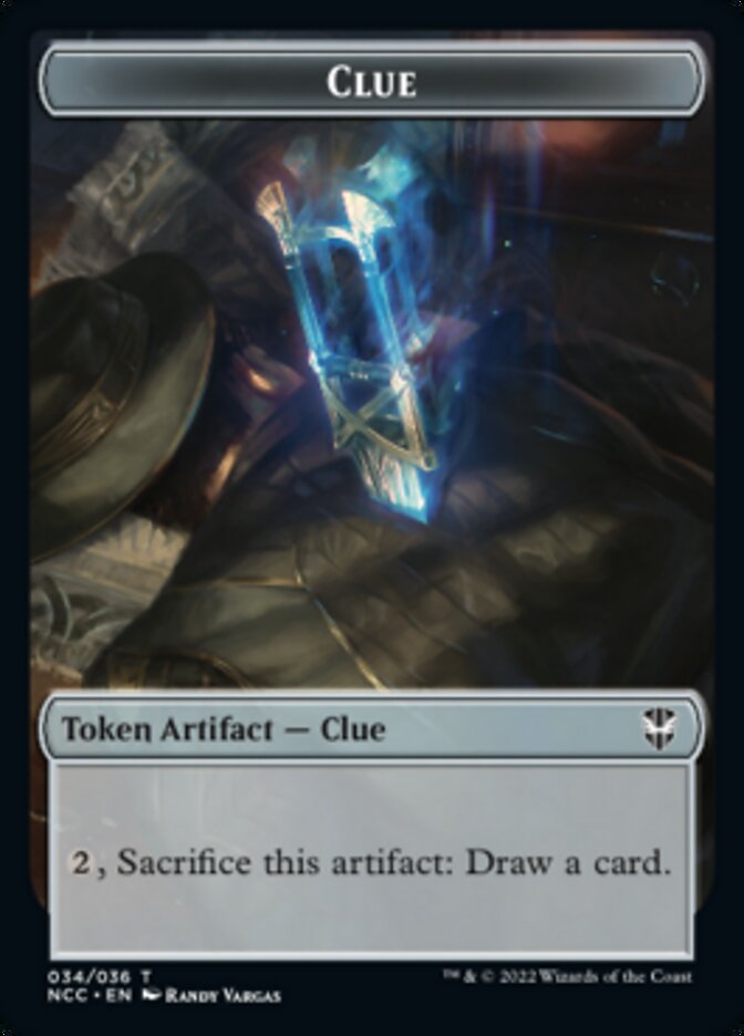 Tentacle // Clue Double-Sided Token [Streets of New Capenna Commander Tokens] MTG Single Magic: The Gathering | Red Claw Gaming
