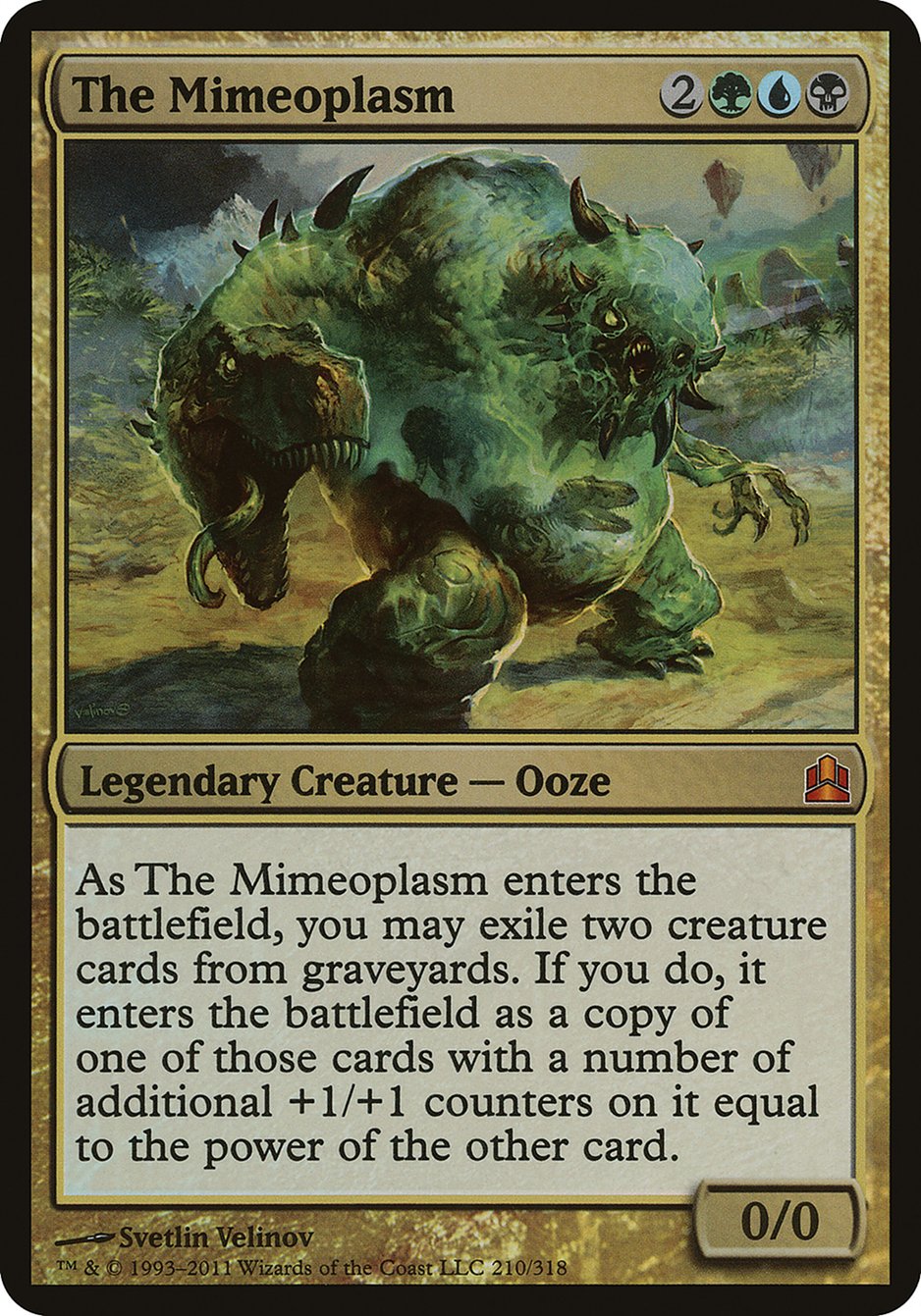 The Mimeoplasm (Oversized) [Commander 2011 Oversized] MTG Single Magic: The Gathering | Red Claw Gaming
