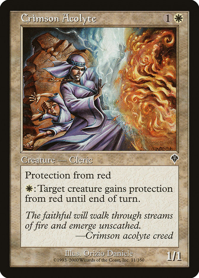 Crimson Acolyte [Invasion] MTG Single Magic: The Gathering | Red Claw Gaming