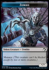 Zombie (005) // Zombie (015) Double-Sided Token [Innistrad: Midnight Hunt Tokens] MTG Single Magic: The Gathering | Red Claw Gaming