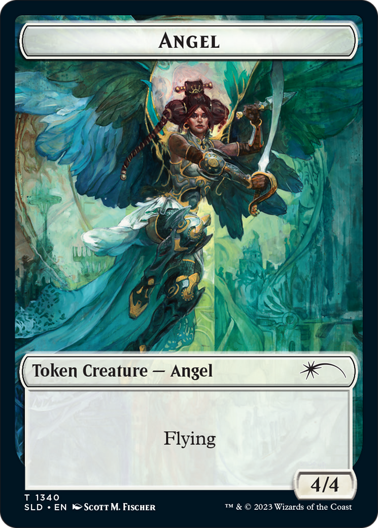 Angel (SLD) // Soldier (GRN) Double-Sided Token [Secret Lair: Angels Tokens] MTG Single Magic: The Gathering | Red Claw Gaming