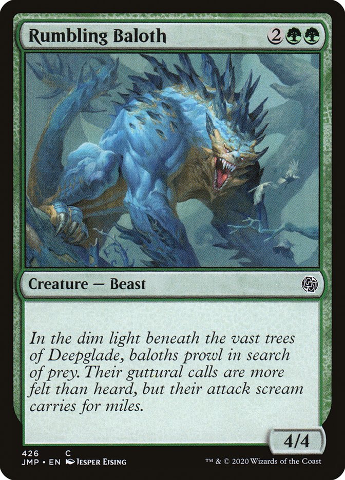 Rumbling Baloth [Jumpstart] MTG Single Magic: The Gathering | Red Claw Gaming