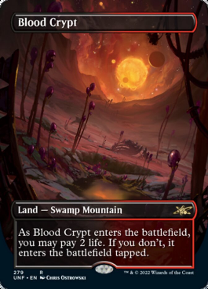 Blood Crypt (Borderless) [Unfinity] MTG Single Magic: The Gathering    | Red Claw Gaming