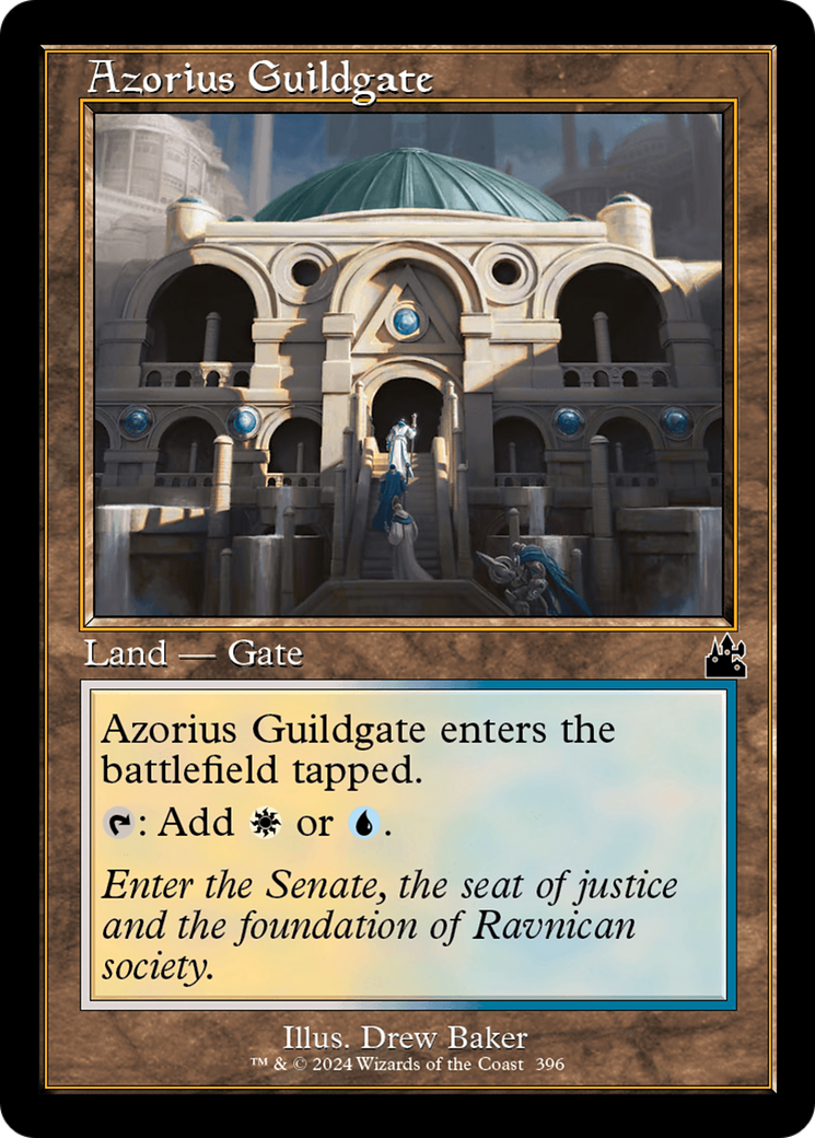 Azorius Guildgate (Retro Frame) [Ravnica Remastered] MTG Single Magic: The Gathering | Red Claw Gaming