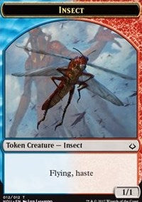 Insect // Warrior Double-Sided Token [Hour of Devastation Tokens] MTG Single Magic: The Gathering | Red Claw Gaming