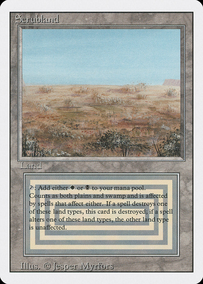 Scrubland [Revised Edition] MTG Single Magic: The Gathering | Red Claw Gaming