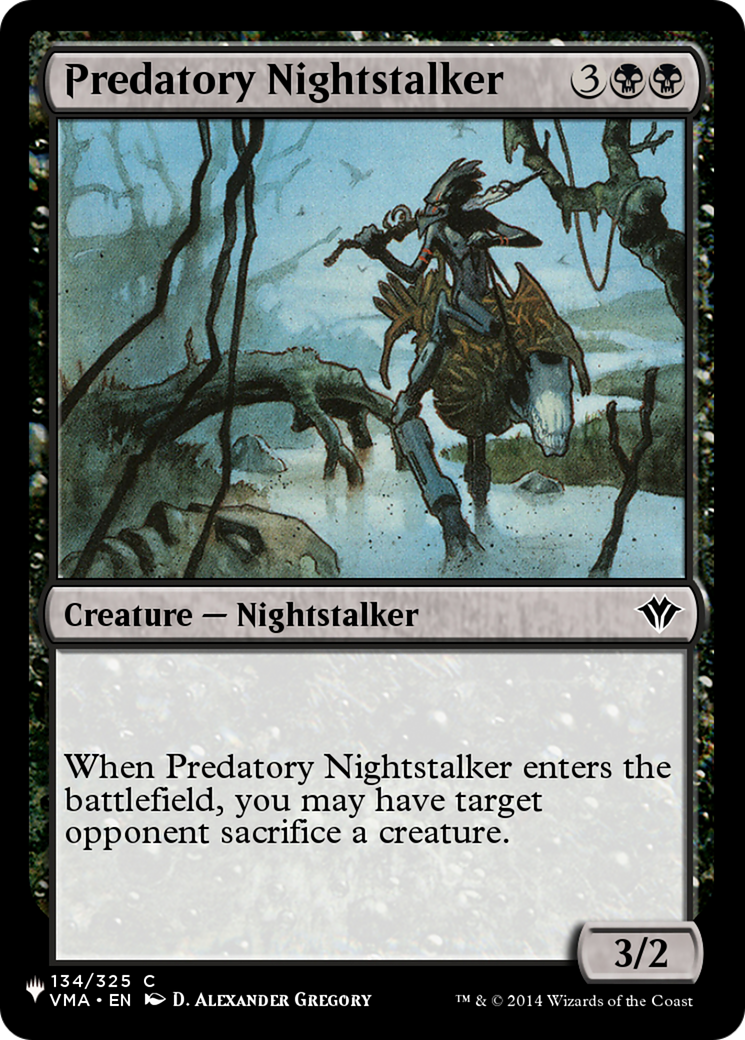 Predatory Nightstalker [The List] MTG Single Magic: The Gathering | Red Claw Gaming
