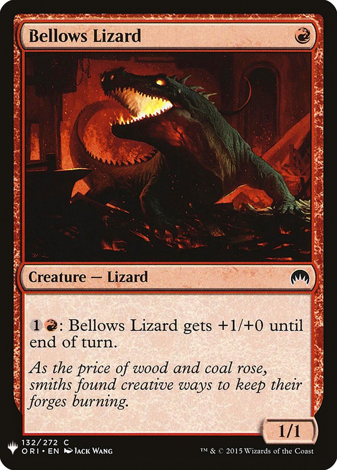 Bellows Lizard [Mystery Booster] MTG Single Magic: The Gathering | Red Claw Gaming