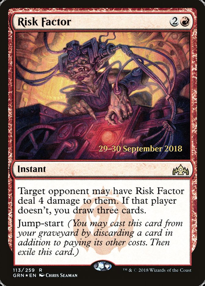 Risk Factor [Guilds of Ravnica Prerelease Promos] MTG Single Magic: The Gathering | Red Claw Gaming