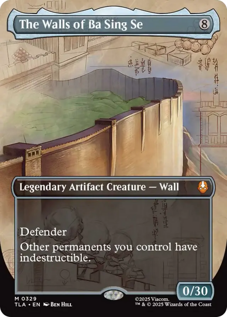 The Walls of Ba Sing Se (Borderless) [Avatar: The Last Airbender] MTG Single Magic: The Gathering | Red Claw Gaming