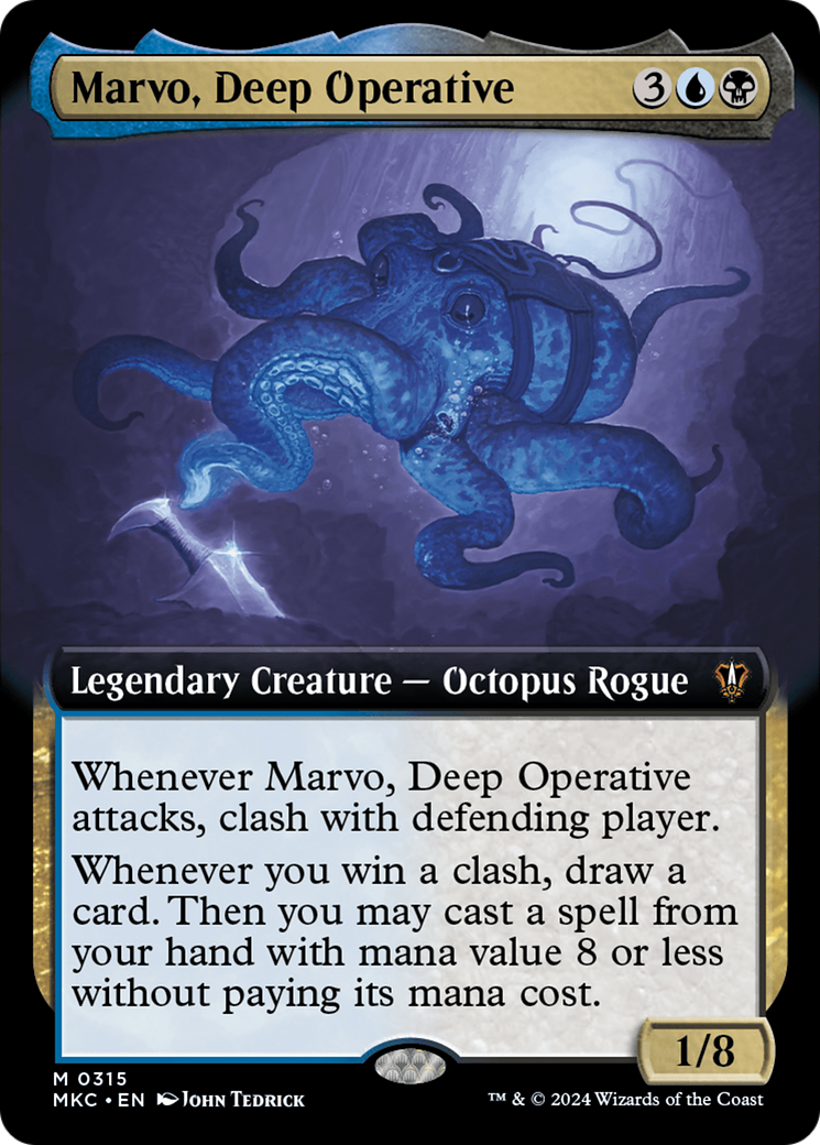 Marvo, Deep Operative (Extended Art) [Murders at Karlov Manor Commander] MTG Single Magic: The Gathering    | Red Claw Gaming