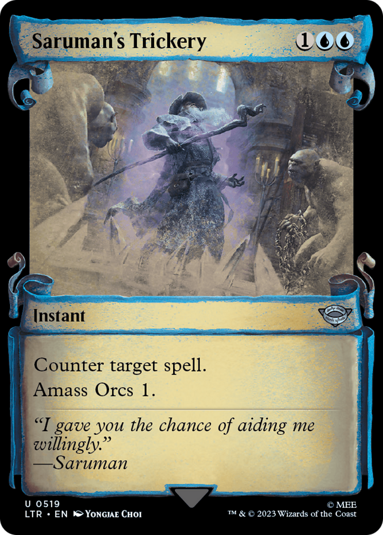 Saruman's Trickery [The Lord of the Rings: Tales of Middle-Earth Showcase Scrolls] MTG Single Magic: The Gathering | Red Claw Gaming