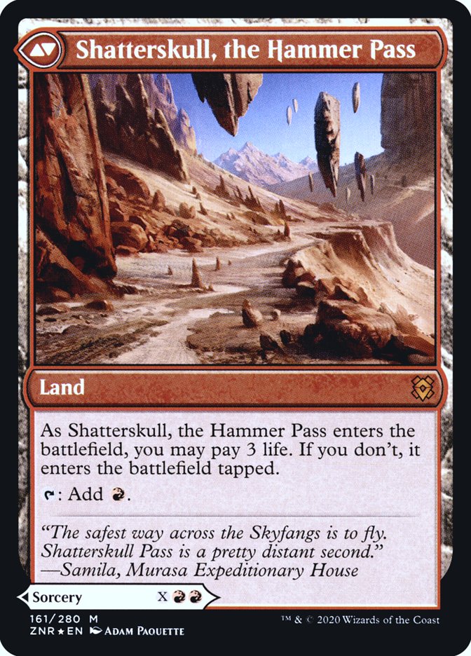 Shatterskull Smashing // Shatterskull, the Hammer Pass [Zendikar Rising Prerelease Promos] MTG Single Magic: The Gathering | Red Claw Gaming