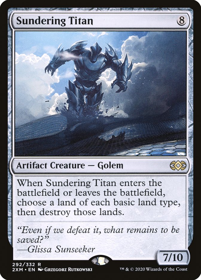 Sundering Titan [Double Masters] MTG Single Magic: The Gathering | Red Claw Gaming