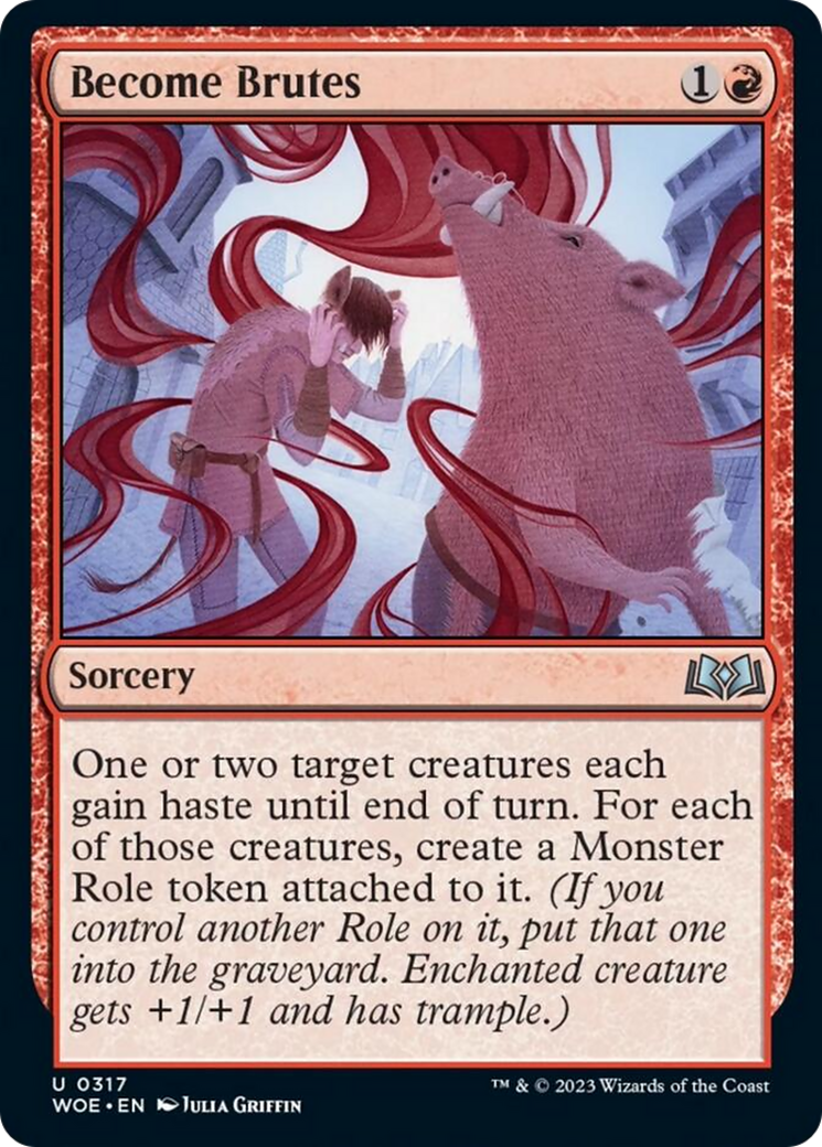 Become Brutes [Wilds of Eldraine] MTG Single Magic: The Gathering    | Red Claw Gaming