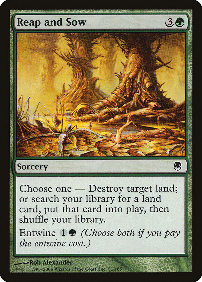 Reap and Sow [Darksteel] MTG Single Magic: The Gathering | Red Claw Gaming