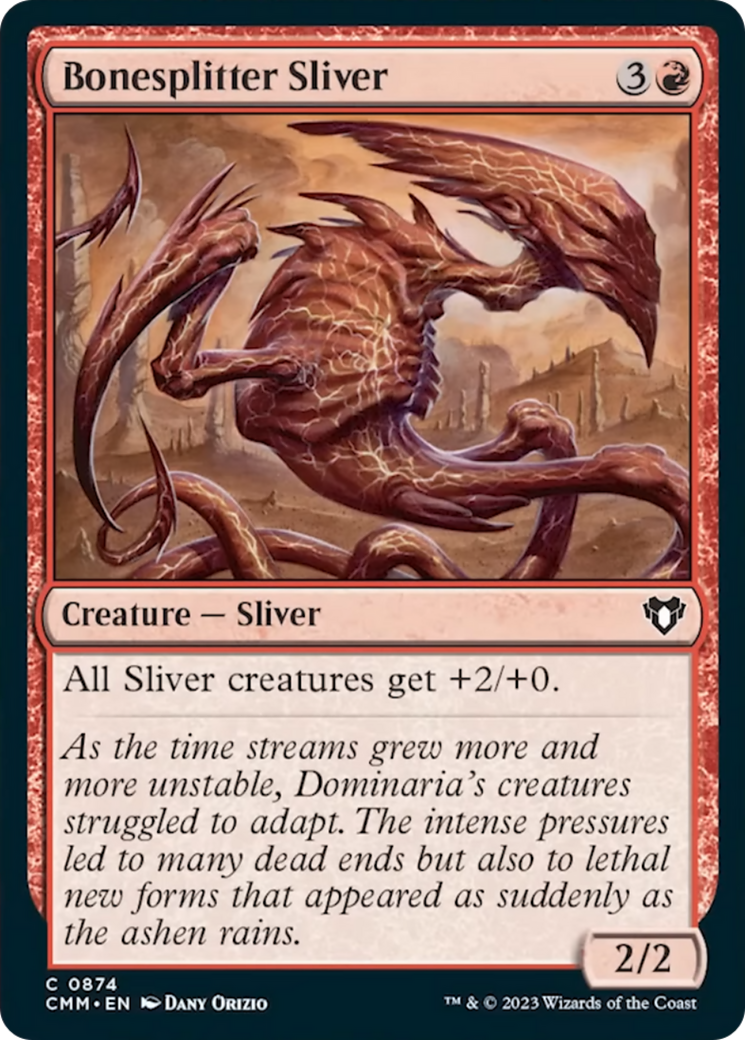 Bonesplitter Sliver [Commander Masters] MTG Single Magic: The Gathering | Red Claw Gaming