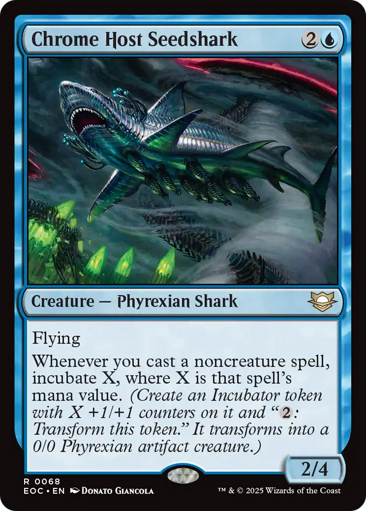 Chrome Host Seedshark [Edge of Eternities Commander] MTG Single Magic: The Gathering | Red Claw Gaming