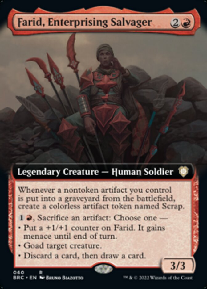 Farid, Enterprising Salvager (Extended Art) [The Brothers' War Commander] MTG Single Magic: The Gathering | Red Claw Gaming