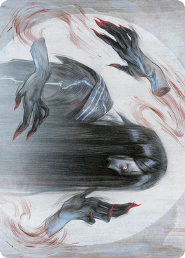 Clawing Torment Art Card [Kamigawa: Neon Dynasty Art Series] MTG Single Magic: The Gathering | Red Claw Gaming