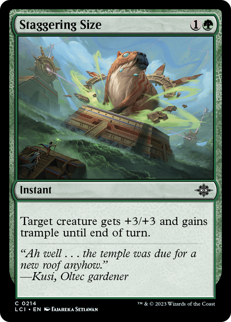 Staggering Size [The Lost Caverns of Ixalan] MTG Single Magic: The Gathering | Red Claw Gaming